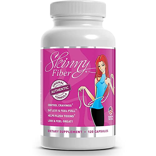 Skinny Fiber 120 Capsules, Appetite Suppressant Effective Weight Management for Women 