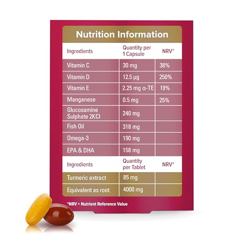 Seven Seas JointCare Supplex & Turmeric, With Glucosamine, Omega-3, Vitamins C and D Seven Seas