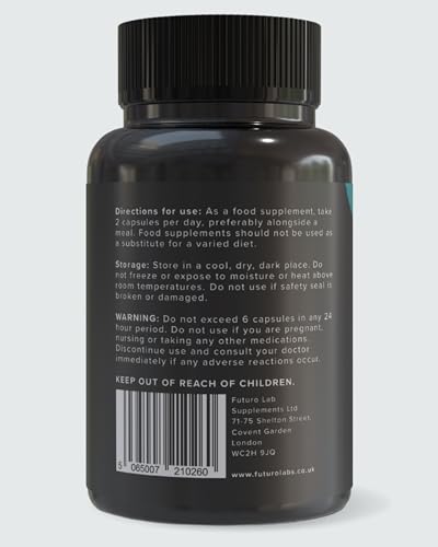 Marine Collagen Capsules 1200mg with VIT C (12mg) and Zinc (1.5mg) - Made in The UK Futuro Labs