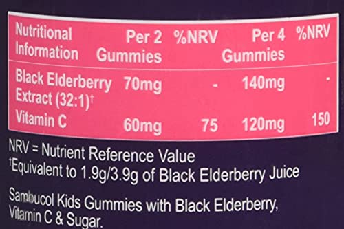 SAMBUCOL KIDS GUMMIES 30'S, 30 Count (Pack of 1) Sambucol