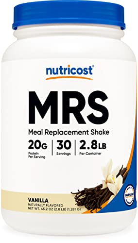 Nutricost Meal Replacement Shake Powder (Vanilla), 30 Servings - Protein, Non-GMO