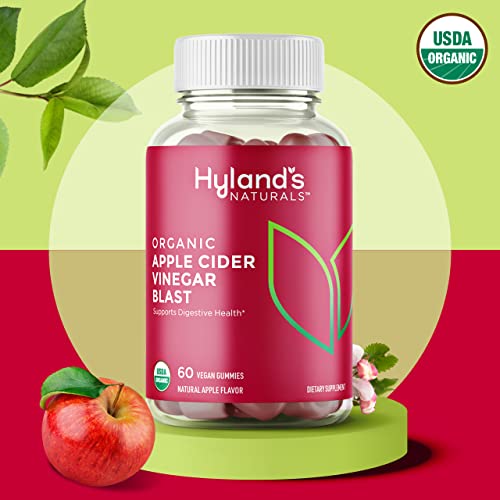 Hyland's Naturals Organic Apple Cider Vinegar Blast Gummies, Digestive Health Suppor