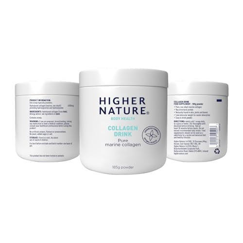 Higher Nature - Collagen Drink - Increases Skin Elasticity & Hydration - Collagen Powder HIGHER NATURE