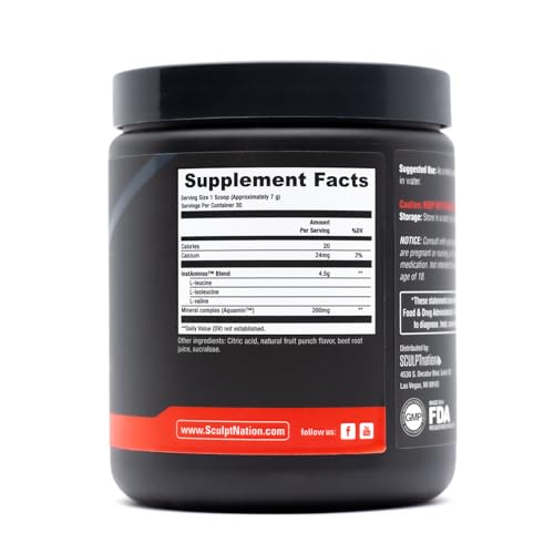 Sculpt Nation by V Shred BCAA Powder - Powerful Amino Acids Blend to Support Sculpt Nation