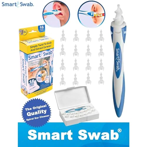 Smart Swab - Spiral Ear Cleanser - Earwax Remover Tool - 16 Replaceable ND products