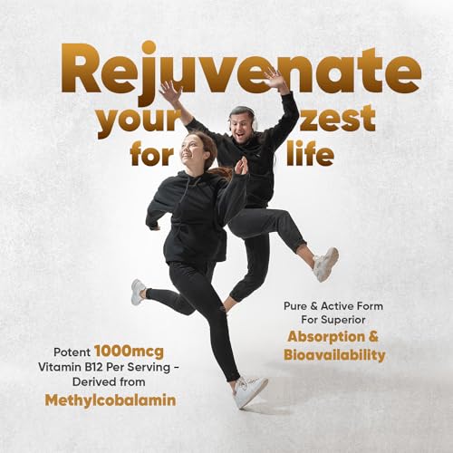Vitamin B12 Tablets High Strength – 1000mcg Vegan B12 Supplement – 450 Pure Methylcob WeightWorld