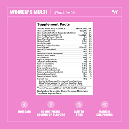 Health By Habit Womens Multi Supplement (60 Capsules) - 23 Essential Vitamins Health By Habit