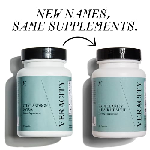 VERACITY SELFCARE Androgen Detox Fatigue Ease, Hair Growth Supplement, Hormone Balance VERACITY SELFCARE