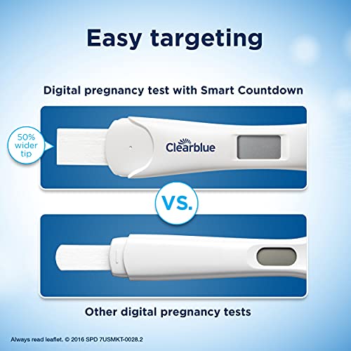 Clearblue Digital Pregnancy Test with Smart Countdown, Multi, 5 count Clearblue