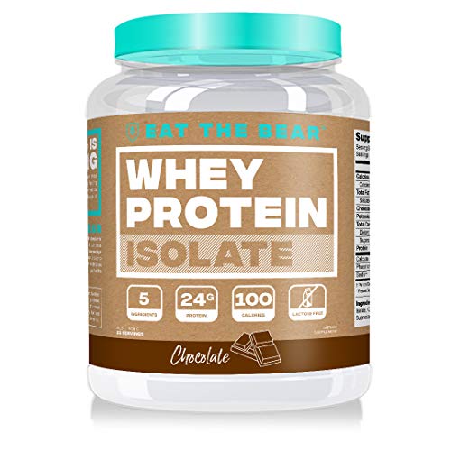 Eat the Bear Whey Protein Isolate Protein Powder 2 lbs (Chocolate)