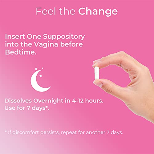 Natureland 40 Count, 600mg Boric Acid Vaginal Suppositories, Made in USA, Restore pH Balance Natureland