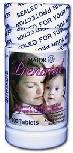 Prenatal Tablets, 27-0.8mg, 100ct (5 Pack)