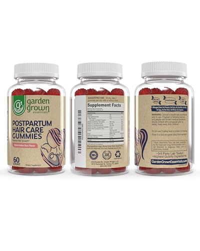 Womens Postpartum Hair Loss Gummies - Formuated for Postnatal Hair Care, Growth
