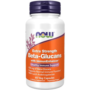 NOW Supplements, Beta-Glucans with ImmunEnhancer with Larch Arabinogalactan