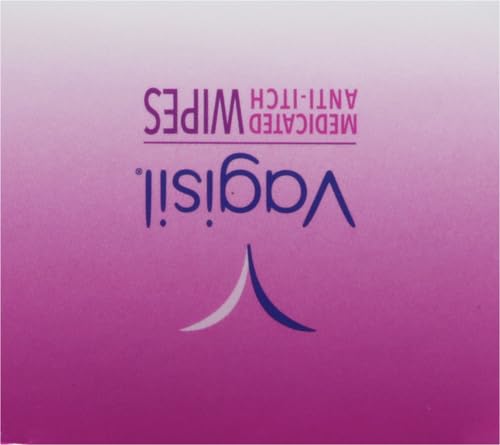 Vagisil Anti-Itch Medicated Feminine Intimate Wipes for Women, Maximum Strength, Gynecologist Tested