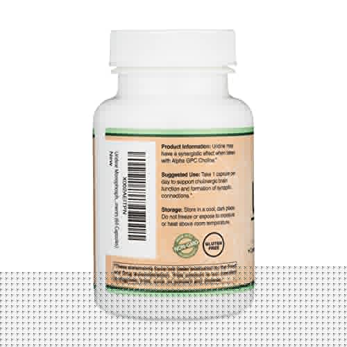 Uridine Monophosphate - Third Party Tested (Choline Enhancer, Beginner Nootropic) Double Wood Supplements