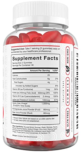 PUREFINITY Apple Cider Vinegar Gummies – Raw, Natural, Unfiltered ACV from The Mother PUREFINITY