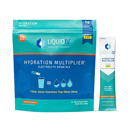 Liquid I.V. Hydration Multiplier - Tropical Punch - Hydration Powder Packets | Electrolyte 