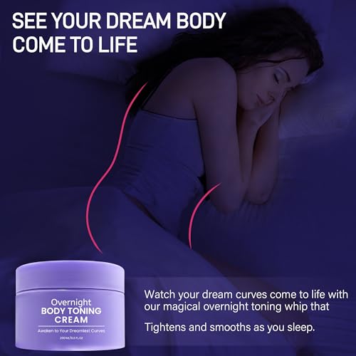Belly Firming Cream, Overnight Toning Body Cream - Skin Tightening & Cellulite Cream COSINGKIN