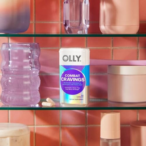 OLLY Combat Cravings, Metabolism & Energy Support Supplement,1000 mcg Chromium OLLY