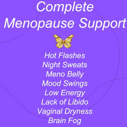 Complete Menopause Support - Natural Menopause Relief for Meno Belly Hot Flashes Night Sweats