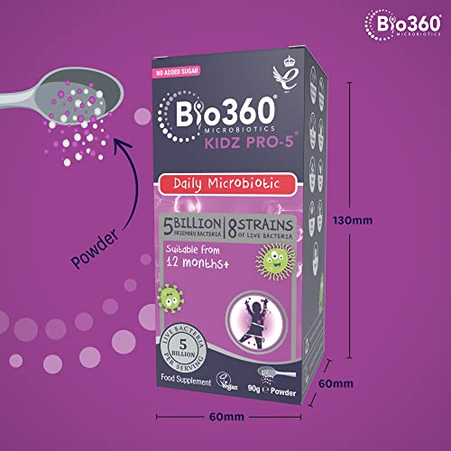 Natures Aid Bio360 Kidz Pro-5 (5 Billion Bacteria) from Natures Aid, Children's Microbiotic natures aid