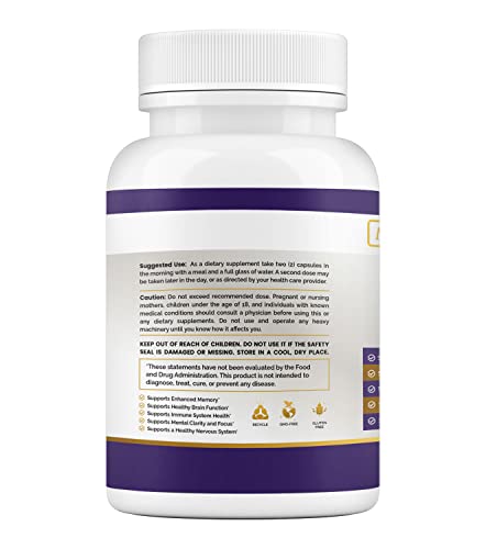 Lion's Mane & DMAE Capsules: Enhance Memory, Boost Mental Clarity