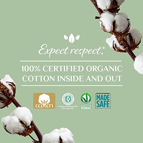 Organyc New and Improved 100% Certified Organic Cotton Overnight Feminine Pads Organyc
