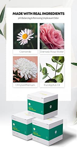 Oldam Feminine Flushable Wipes: 100% Vegan, pH-Balanced, Moisturizers & Essential Oils, Sensitive Skin Oldam