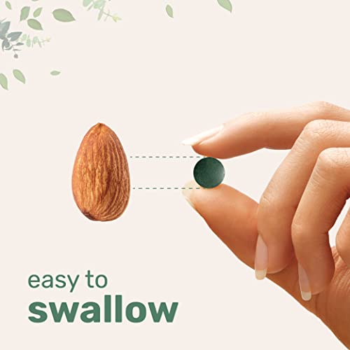 Organic Chlorella Spirulina Tablets, 3000mg Per Serving, 720 Counts, 4 Months Supply Micro Ingredients