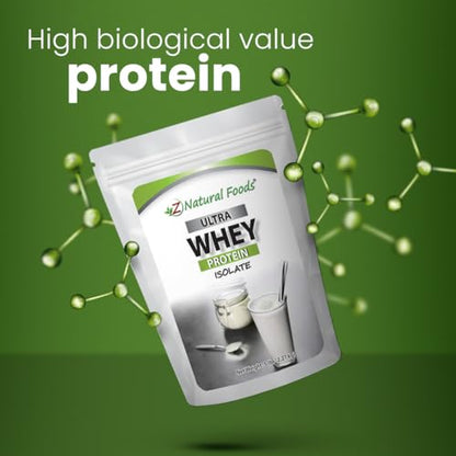Z Natural Foods Whey Protein Powder Isolate, Unsweetened Protein Powder Enriched