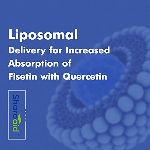 Sharoaid Liposomal Fisetin with Quercetin Supplements 1200 mg per Serving,High Absorpti Sharoaid