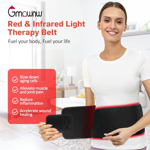 Red Light Therapy for Body, Infrared Light Therapy for Shoulder Waist Muscle Pain Relief GMOWNW