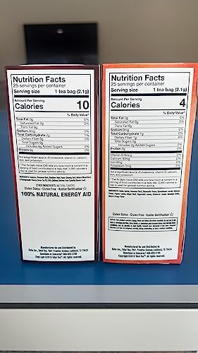 Total Tea Detox Tea & Energy Tea Set - 25 Day Detox Tea - Herbal SIim Tea Total Tea