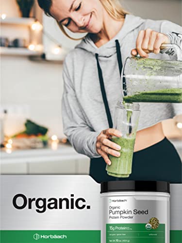 Pumpkin Seed Protein Powder Organic | 16 oz | Vegetarian, Gluten Free, and Non-GMO Horbäach