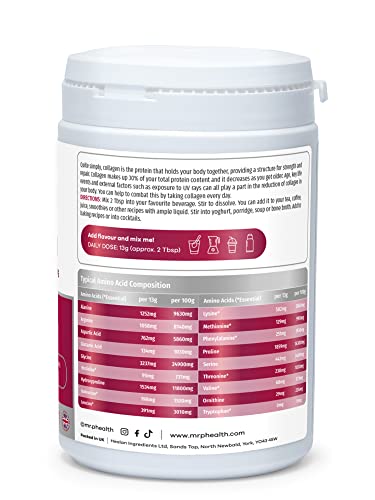 Mr.P Health Pure Collagen Peptides 400g Types I III Food Supplement Unflavoured Powder MR.P Health