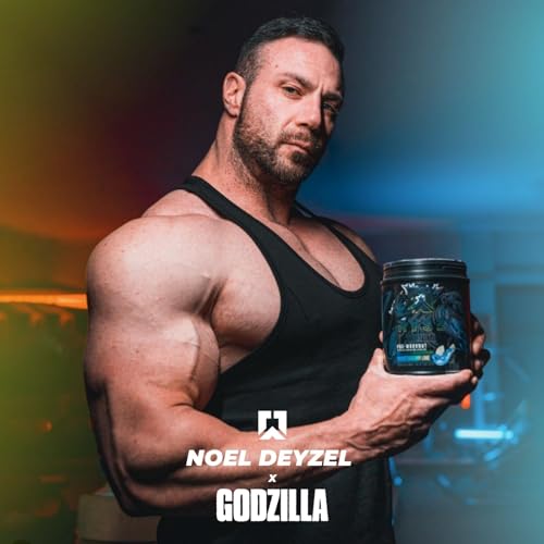 Ryse Noel Deyzel x Godzilla Pre Workout | Intense Pumps, Energy, & Focus | Citrulline & Beta RYSE Up Supplements