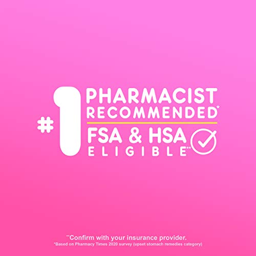 Pepto Bismol Chewable Tablets for Nausea, Heartburn, Indigestion, Upset Pepto Bismol