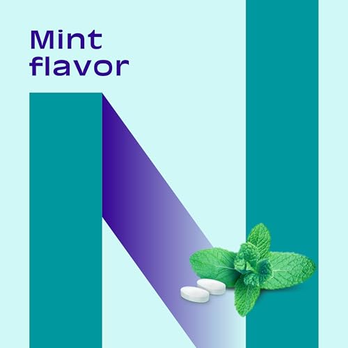 Nicorette 4 mg Mini Nicotine Lozenges to Quit Smoking - Mint Flavored Stop Nicorette