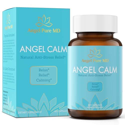 Angel Calm Stress Relief Supplement for Women & Men and Meno-Pro Menopause Probiotics Angel Pure MD