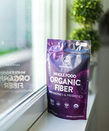 MRM Nutrition Whole Food Organic Fiber | with Enzymes + Prebiotics, 32 Servings