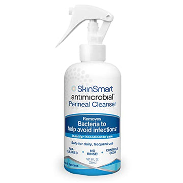 SkinSmart Antimicrobial Perineal Cleanser, Ideal for Incontinence Care SkinSmart Antimicrobial