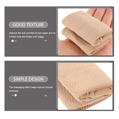 Healifty upper arm sleeves 1 Pair Elastic Compression Arm Sleeves Slimming Improve Shaper Healifty