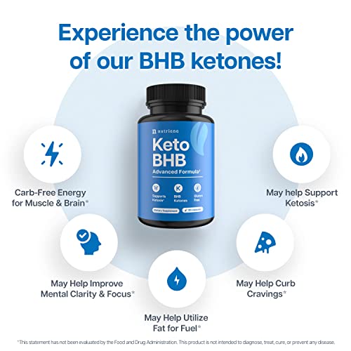 Keto BHB Exogenous Ketones for Men & Women - Keto Supplements for Mental Clarity Nutriana