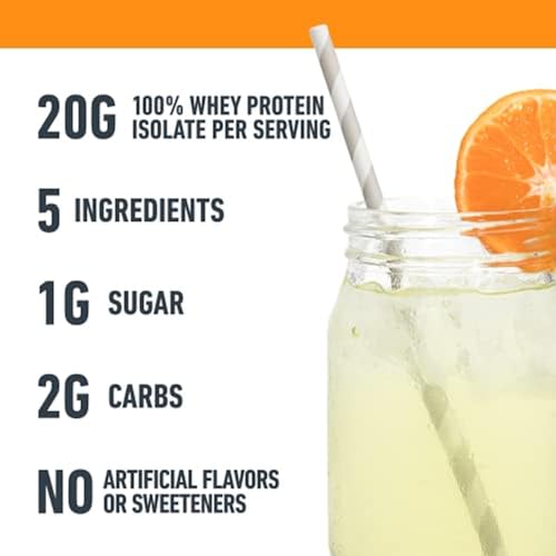 Isopure Protein Powder, Clear Whey Isolate Protein, Post Workout Recovery Drink Mix Isopure