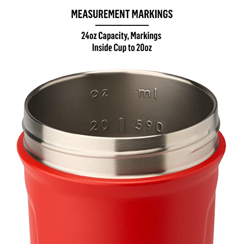 BlenderBottle Strada Twist Cap Shaker Cup Insulated Stainless Steel Water Bottle with Wire BlenderBottle