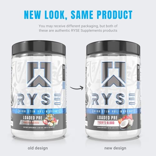 RYSE Up Supplements Loaded Pre Workout Powder Supplement for Men & Women RYSE Up Supplements