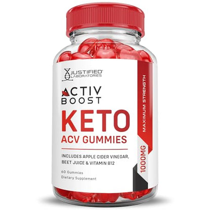 (5 Pack) Activboost Keto ACV Gummies Advanced Formula 1000MG Active Boost