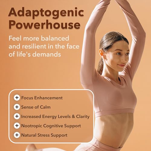 USDA Organic Lions Mane Supplement Capsules with Ashwagandha, Chaga, Reishi, Cordyceps Etta Vita