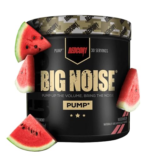 REDCON1 Big Noise Non-Stim Pre Workout Powder - Pump, Muscular Endurance + Focus 